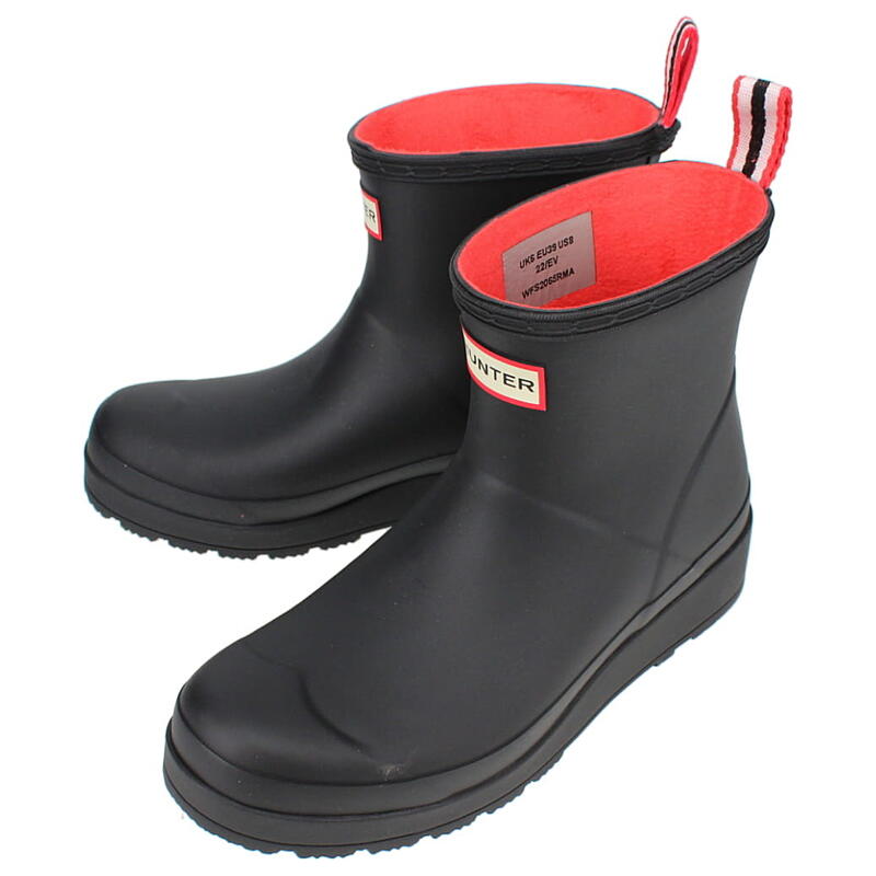 ハンター Hunter レインブーツ ウィメンズ オリジナル インシュレイティド プレイ ショート W Org Insulated Play Short ブラック Wfs65rma Blk Gfom Tajikhome Com