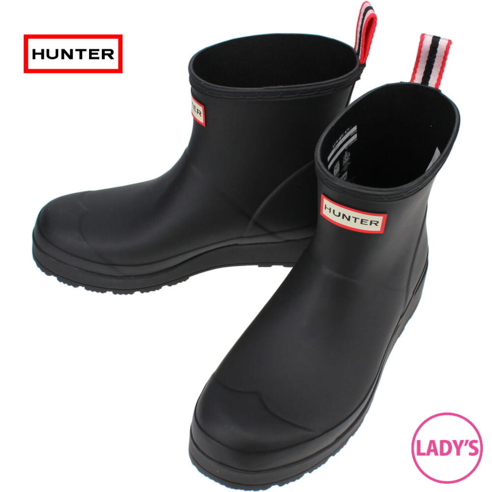 ハンター Hunter レインブーツ ウィメンズ オリジナル プレイ ブーツ ショート Original Play Boot Short ブラック Wfsrma Blk Gfom Cdm Co Mz