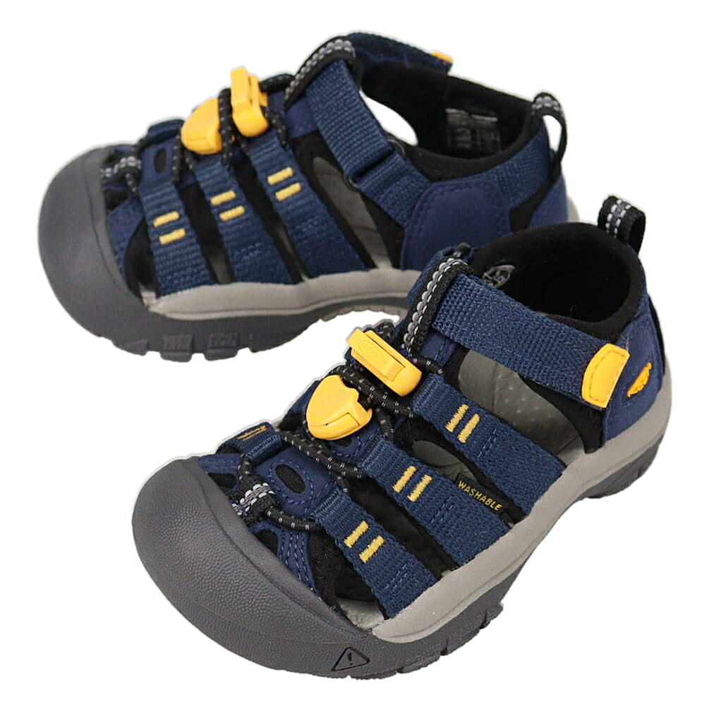 ４月限定！最大全額ポイント還元※要エントリー 定番 キーン KEEN キッズ サンダル ニューポート エイチツー NEWPORT H2 ネイバルアカデミー/キーンイエロー 1029138 CHILDREN(15cm～19.5cm) 子供【GJOH】