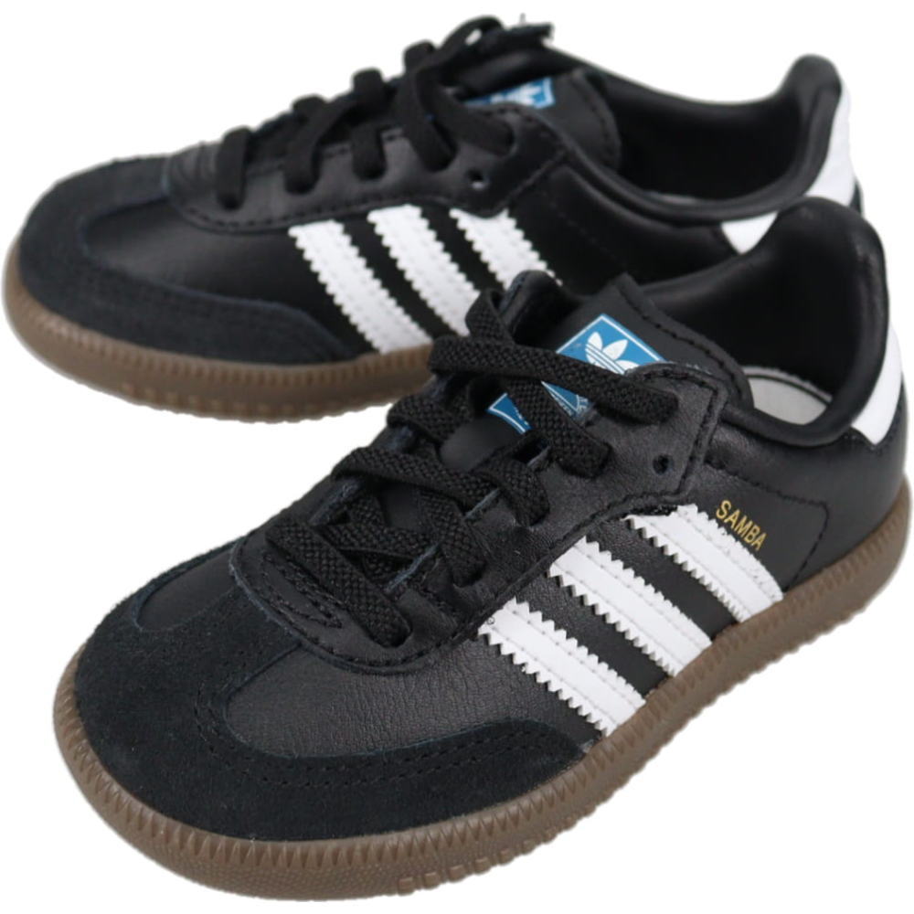 ４月限定！最大全額ポイント還元※要エントリー アディダス adidas ベビー スニーカー サンバ OG CF EL I SAMBA OG CF EL I コアブラック/フットウェアホワイト/ガム JQ3192 子供【GJFG】