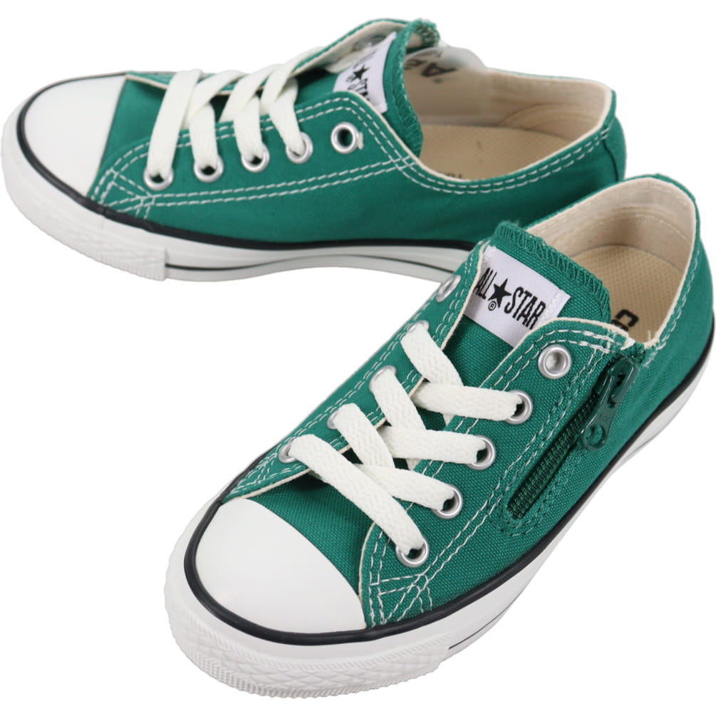 ４月限定！最大全額ポイント還元※要エントリー コンバース CONVERSE スニーカー チャイルドオールスター Z OX CHILD ALL STAR Z OX グリーン 3SE996 子供 【GKOH】