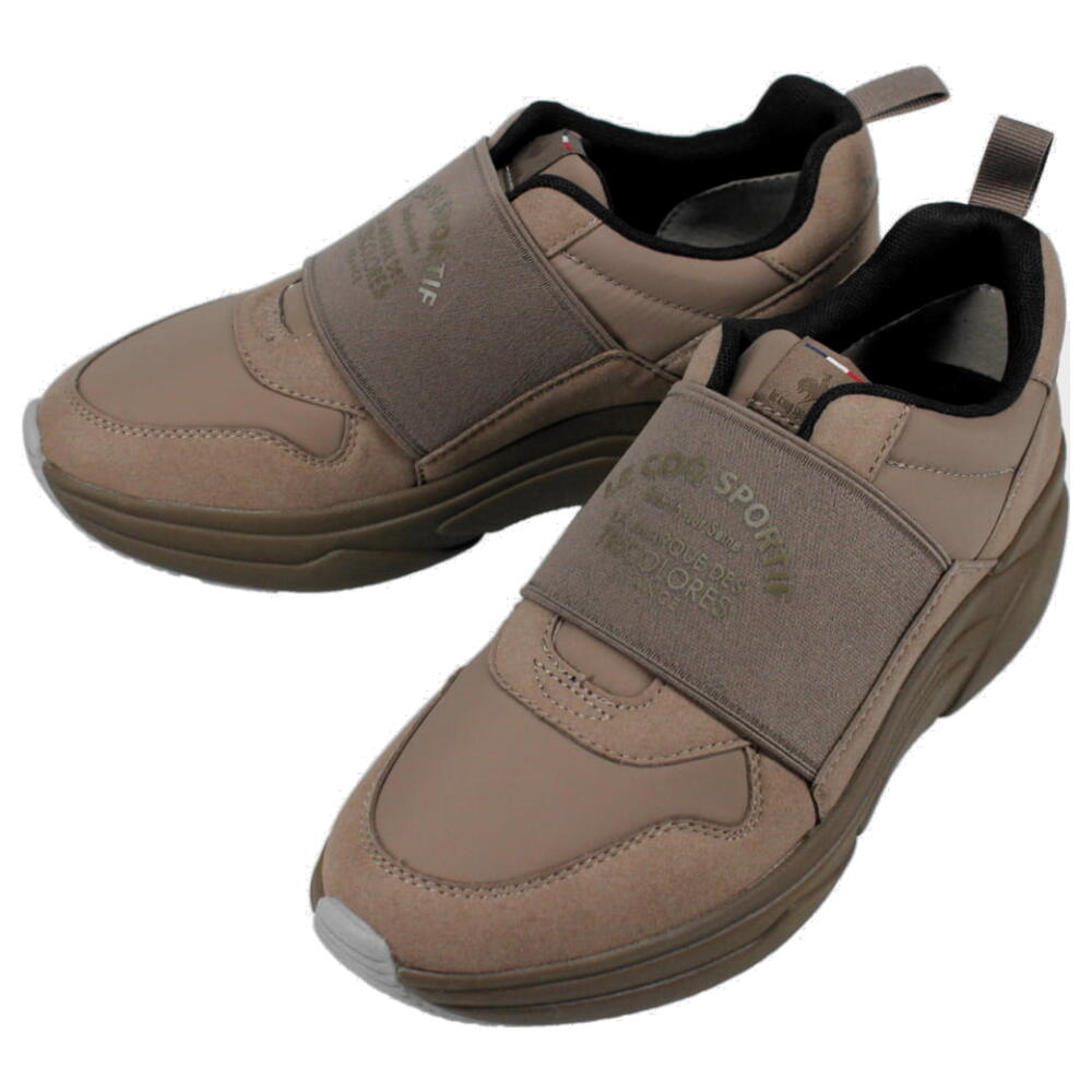 ７月限定！最大全額ポイント還元※要エントリー ルコック スポルティフ le coq sportif スニーカーLCS ブローニュ スリッポン LCS BOULOGNE SP モカブラウン QL3WJC52MB【GHOH】｜すにーかー倉庫 きっず店