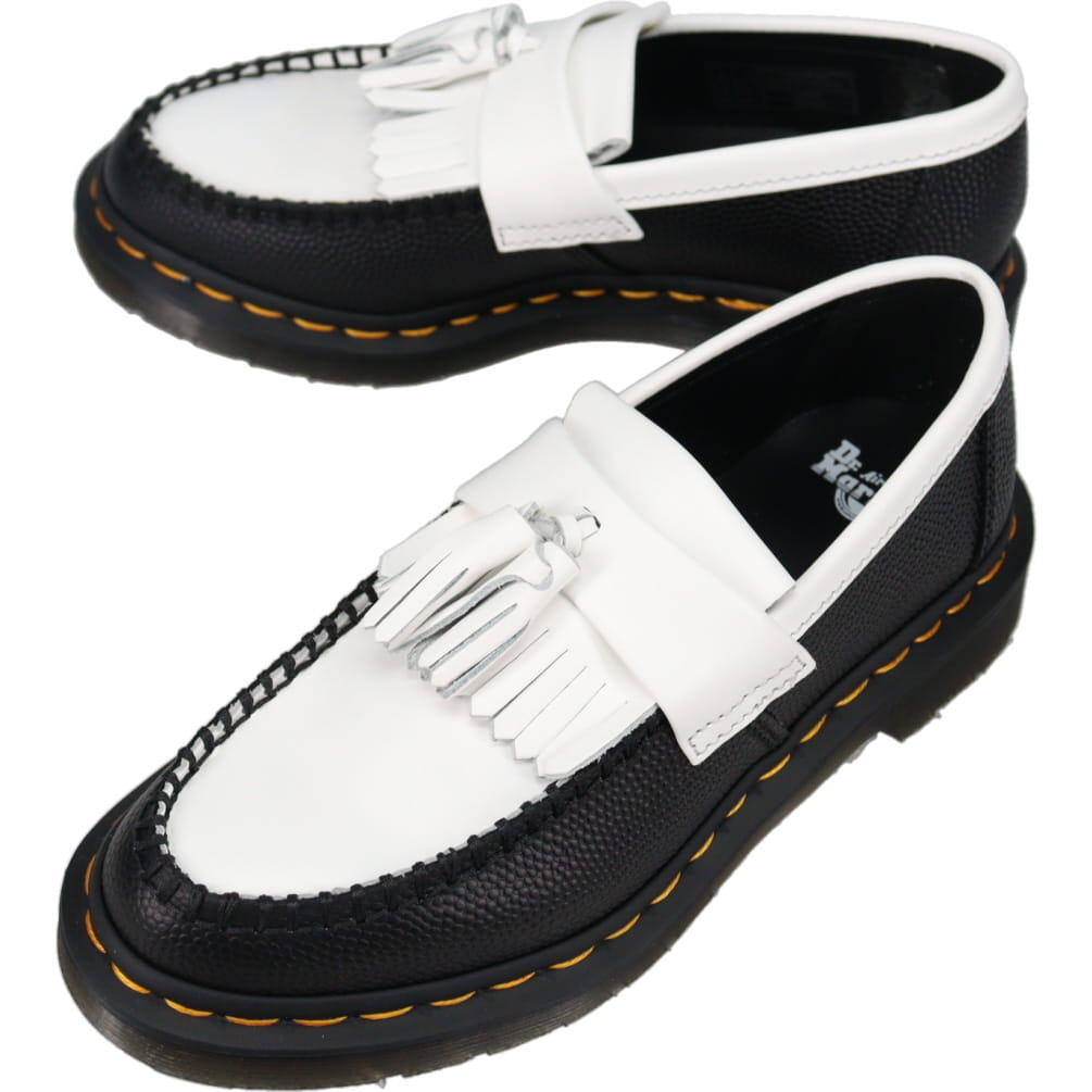７月限定！最大全額ポイント還元※要エントリー ドクターマーチン Dr.Martens エイドリアン BW ADRIAN BW ブラック/ホワイト 42981001【GKOH】｜すにーかー倉庫 きっず店