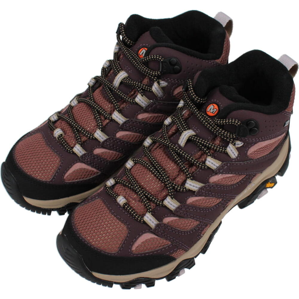 ４月限定！最大全額ポイント還元※要エントリー 定番 レディース メレル MERRELL モアブ3 シンセティック ミッド ゴアテックス MOAB 3 SYN MID GORE-TEX BURGUNDY/BURLWOOD バーガンディ/バールウッド J500184 防水 ブーツ アウトドア キャンプ ビブラム 【GGFO】