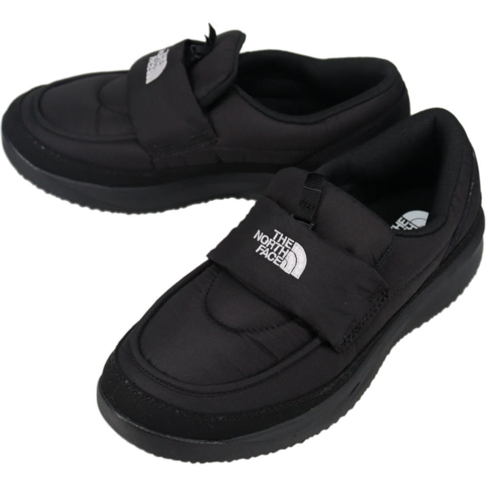 ４月限定！最大全額ポイント還元※要エントリー ノースフェイス THE NORTH FACE ヌプシ ローファー Nuptse Loafer TNFブラック/TNFブラック NF52575 KK【GJON】