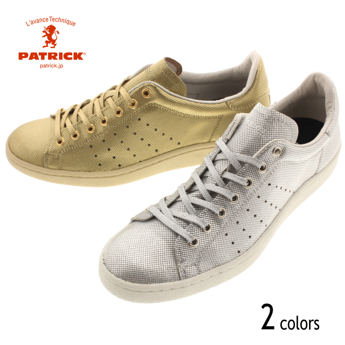 ４月限定！最大全額ポイント還元※要エントリー 交換返品送料無料 パトリック PATRICK スニーカー パンチ ミラードット PUNCH-M.D シルバー SLV (530994) ゴールド GLD (530995)【FMFG】
