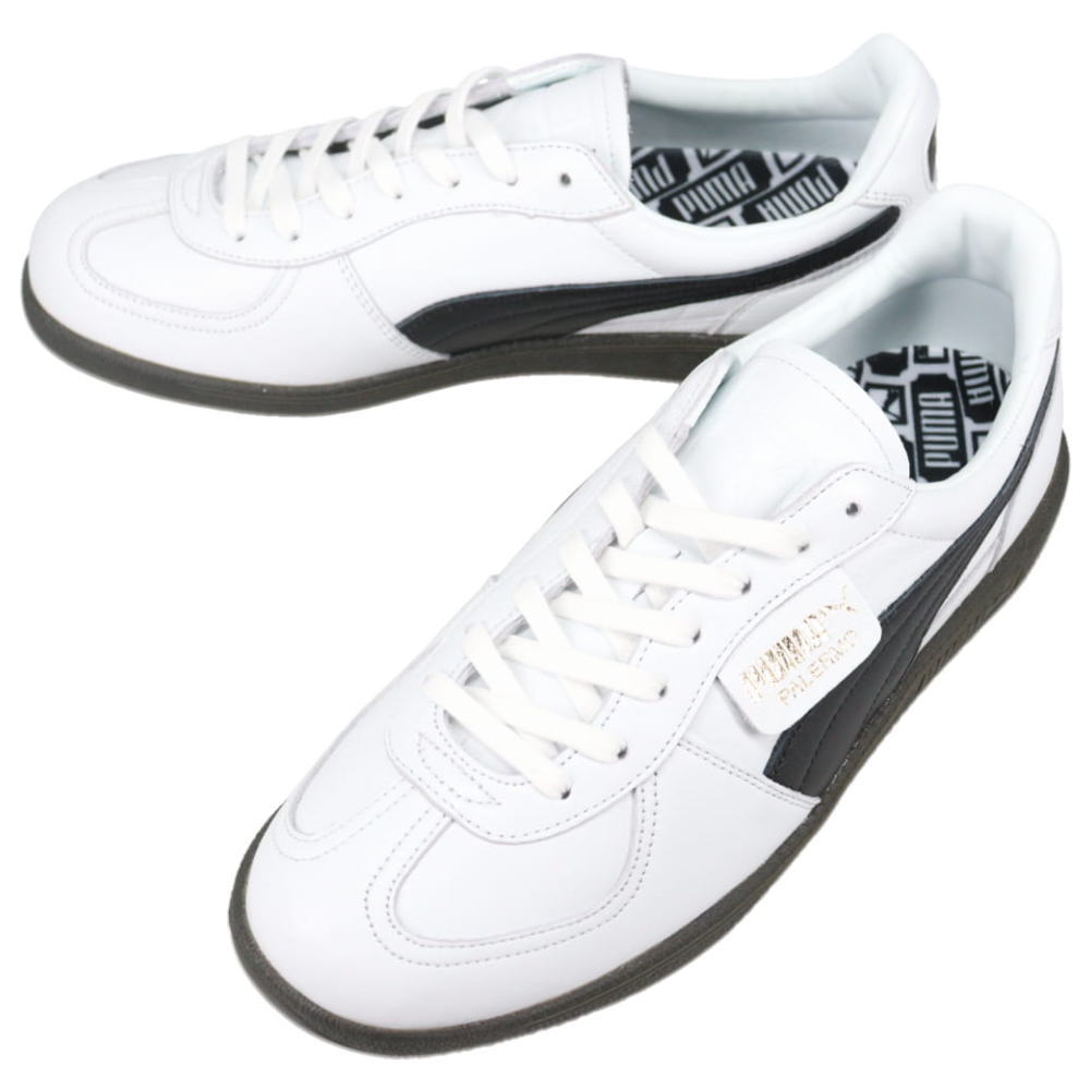 ４月限定！最大全額ポイント還元※要エントリー プーマ PUMA スニーカーパレルモ レザー MIJ PALERMO LTH MIJ プーマホワイト/プーマブラック 402384 02【GIFF】