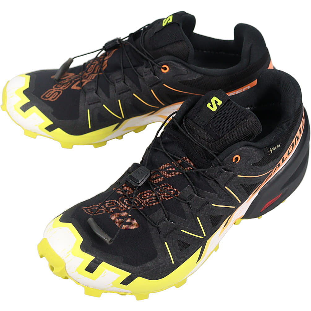 ７月限定！最大全額ポイント還元※要エントリー サロモン salomon メンズ トレイルランニングシューズ スピードクロス 6 ゴアテックス SPEEDCROSS 6 GORE-TEX ブラック/サルファスプリング/バードオブパラダイス 474654 アウトドア 【GIOM】｜すにーかー倉庫 きっず店