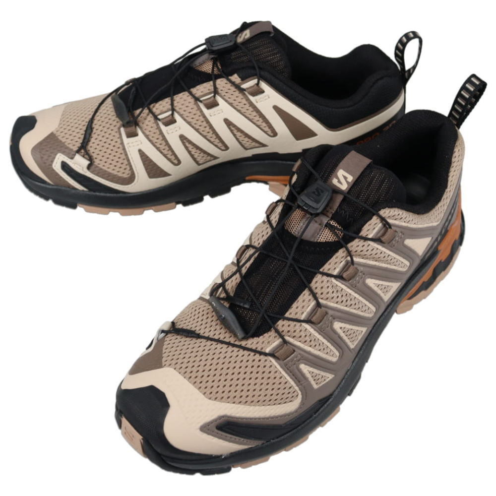 ４月限定！最大全額ポイント還元※要エントリー サロモン salomon トレイルランニングシューズ エックスエー プロ 3D V9 XA PRO 3D V9 ナチュラル/ブラック/シュガーアーモンド 472720【GJOG】