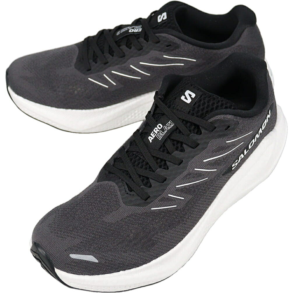 サロモン salomon メンズ ランニングシューズ エアロ ブレイズ 3 AERO BLAZE 3 ファントム/ホワイト/ブラック Phantom/White/Black 478744【GKOH】