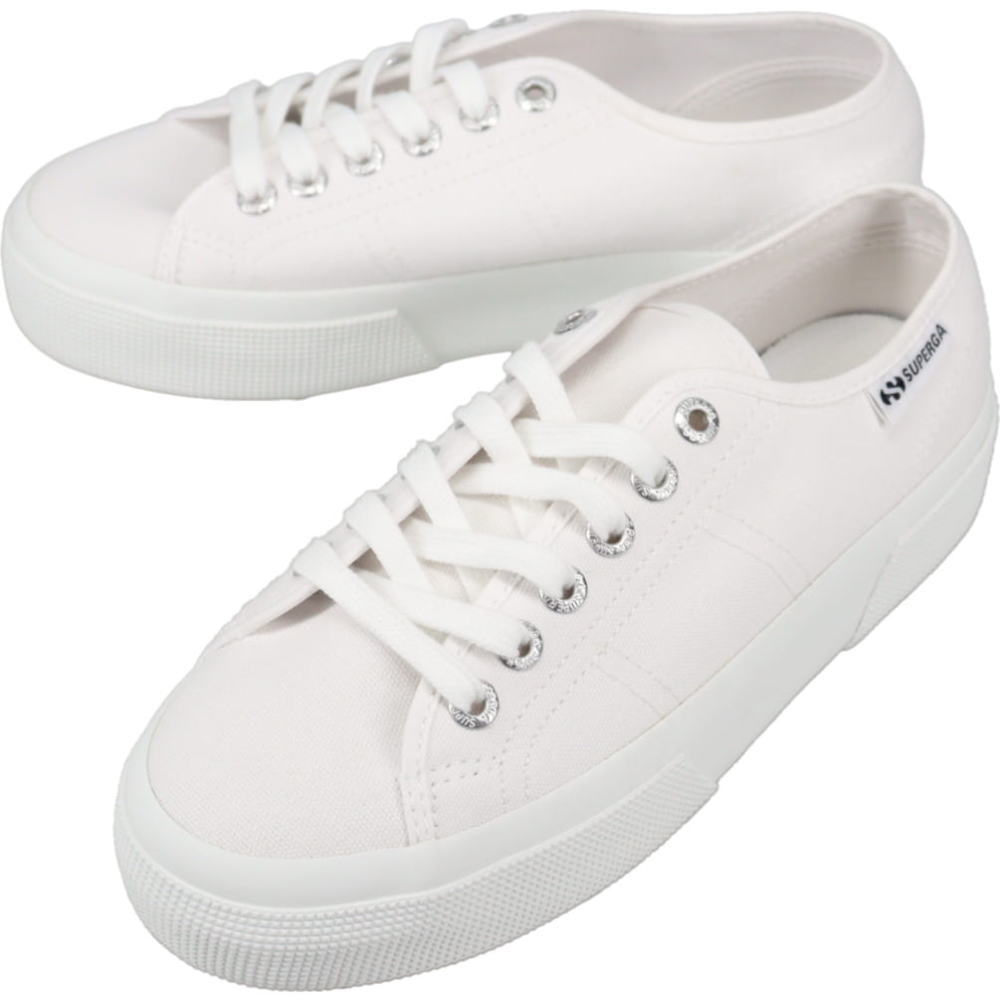 ４月限定！最大全額ポイント還元※要エントリー スペルガ SUPERGA スニーカー 3740 プラットフォーム レッジェーラ PLATFORM LEGGERA ホワイト 5S2142ZW 901【GJOH】