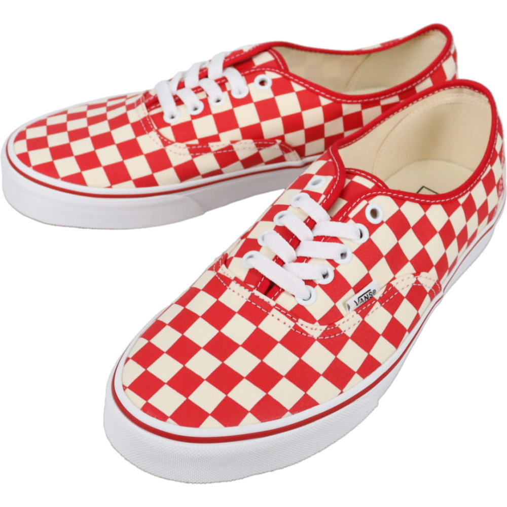４月限定！最大全額ポイント還元※要エントリー ヴァンズ VANS スニーカー オーセンティック Authentic プライマリーチェック レーシングレッド/ホワイト PRIMARY CHECK RACING RED/WHITE VN000EGAR30【GKOF】