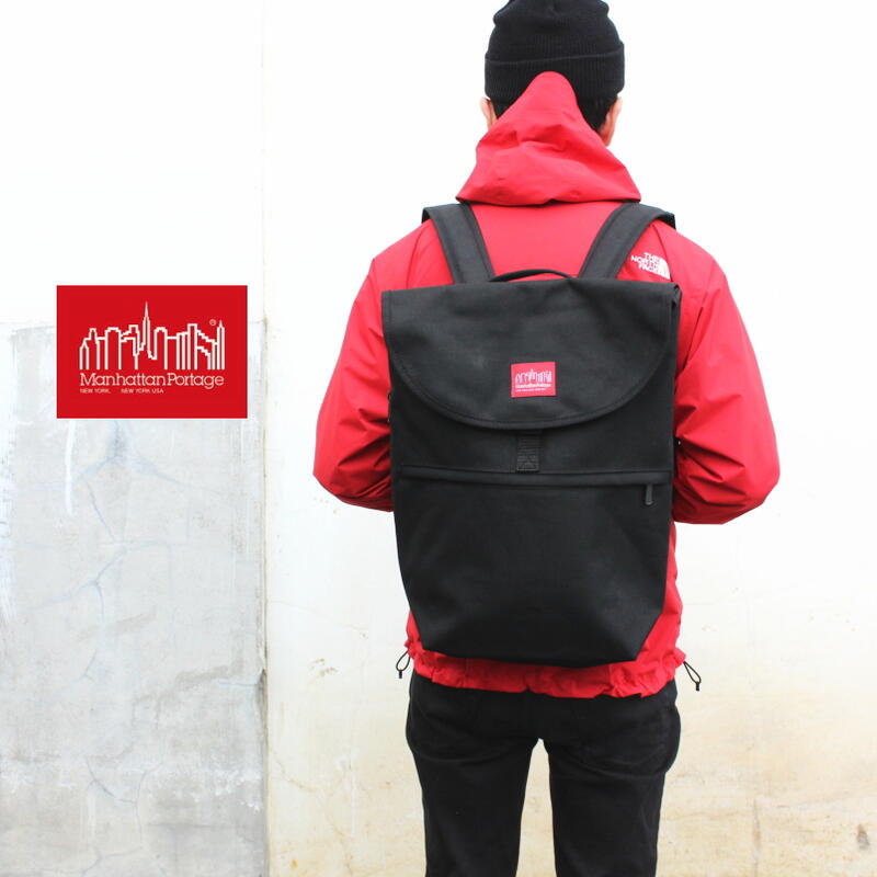 マンハッタンポーテージ 正規取扱店 16時まで即日発送 おしゃれ Backpack Manhattan Jefferson ジェファーソン マーケット リュック バックパック リュック ガーデン バックパック 定番 Jefferson Market Backpack Garden Portage ブラック 1292 Blk Bg Fnfg