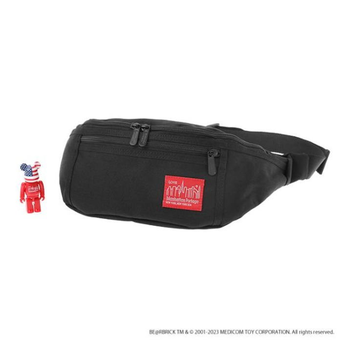 ４月限定！最大全額ポイント還元※要エントリー マンハッタンポーテージ Manhattan Portage アレイキャット ウエスト バッグ ベアブリック 2023 Alleycat Waist Bag w/ BE@RBRICK 2023 ブラック 1101-BE@RBRICK-23 BLK 【GHFG】