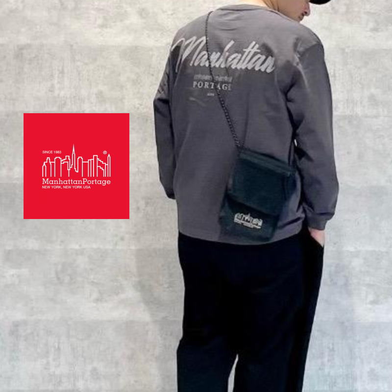 ４月限定！最大全額ポイント還元※要エントリー 定番 マンハッタンポーテージ Manhattan Portage バッグ MOOZIE ACTION BAG CORDURA POLYESTER RIPSTOP ブラック 2028-CD-RSP BLK【GHON】