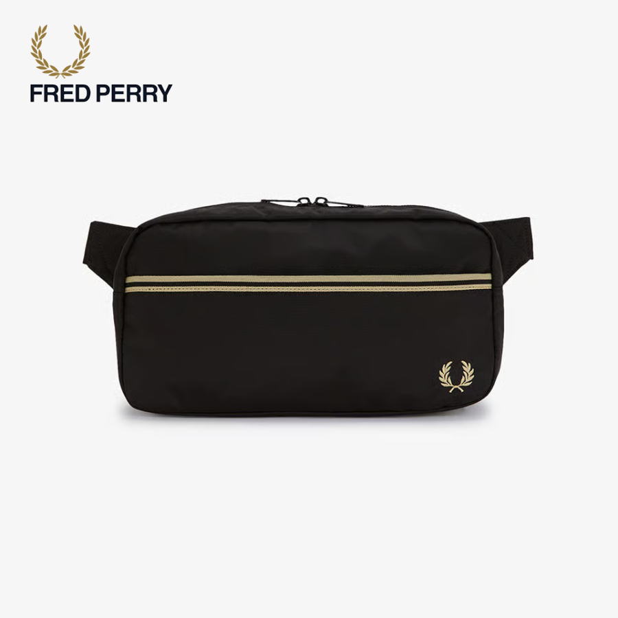 フレッドペリー FRED PERRY ティップト テープ クロスボディー バッグ Tipped Tape Crossbody Bag L2808 102(ブラック)【GKOG】