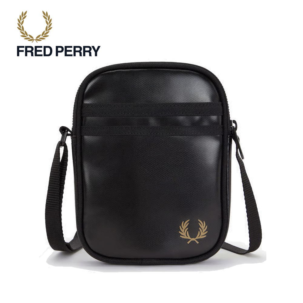 フレッドペリー FRED PERRY トーナル クラシック スモール サイドバッグ Tonal Classic Small Side Bag L2166 774(ブラック/ゴールド)【GKOG】｜すにーかー倉庫 きっず店 7,623円