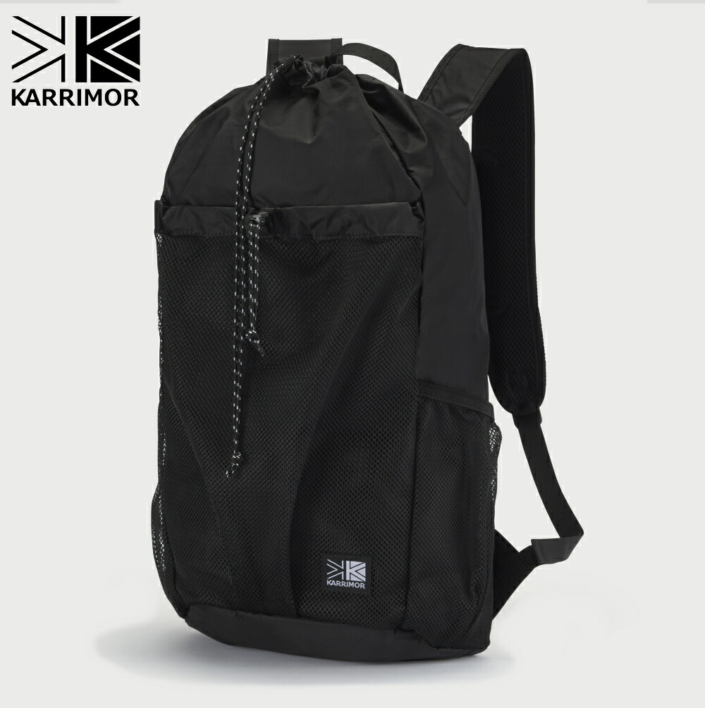 ７月限定！最大全額ポイント還元※要エントリー カリマー karrimor グラブ ナップサック grab knapsack ブラック 501277 9000【GKOI】｜すにーかー倉庫 きっず店