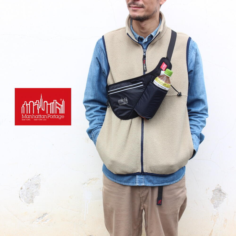 マンハッタンポーテージ　リュック　 Greenway Waist Bag Ripstop Nylon　ブラック MP1123RN　Manhattan Portage リュックサック マンハッタンポーテージ リュック Greenway Waist Bag