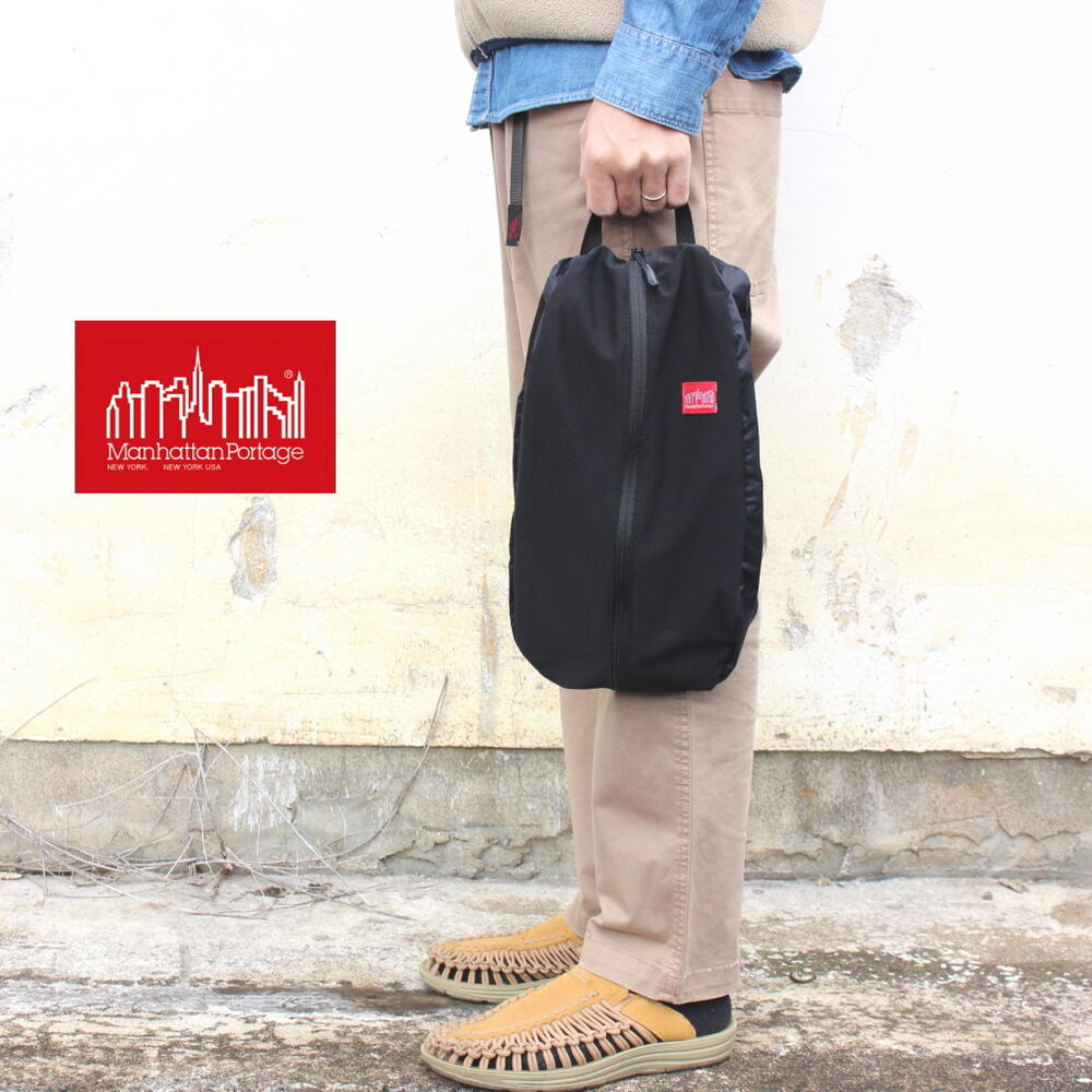 ４月限定！最大全額ポイント還元※要エントリー 定番 マンハッタンポーテージ Manhattan Portage グリーンウェイ キャリー オール アクセサリー バッグ リップストップ ナイロン W/メッシュ ブラック 2015-RN BLK［BG］【GFFF】[QQ]