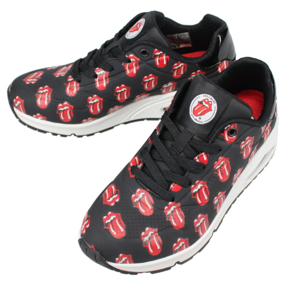 ７月限定！最大全額ポイント還元※要エントリー スケッチャーズ SKECHERS スニーカー ウノ セイ イット ラウド Uno SAY IT LOUD ブラック/レッド BKRD 177964【GHON】｜すにーかー倉庫 きっず店