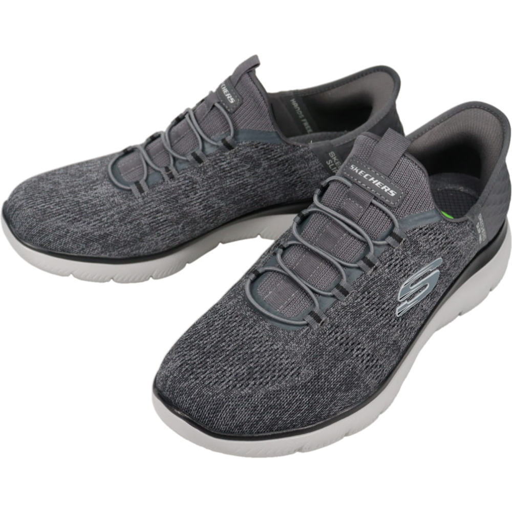 ４月限定！最大全額ポイント還元※要エントリー スケッチャーズ SKECHERS スニーカー スリップインズ サミッツ キー ペース SUMMITS KEY PACE チャコール/ブラック 232469W CCBK【GION】