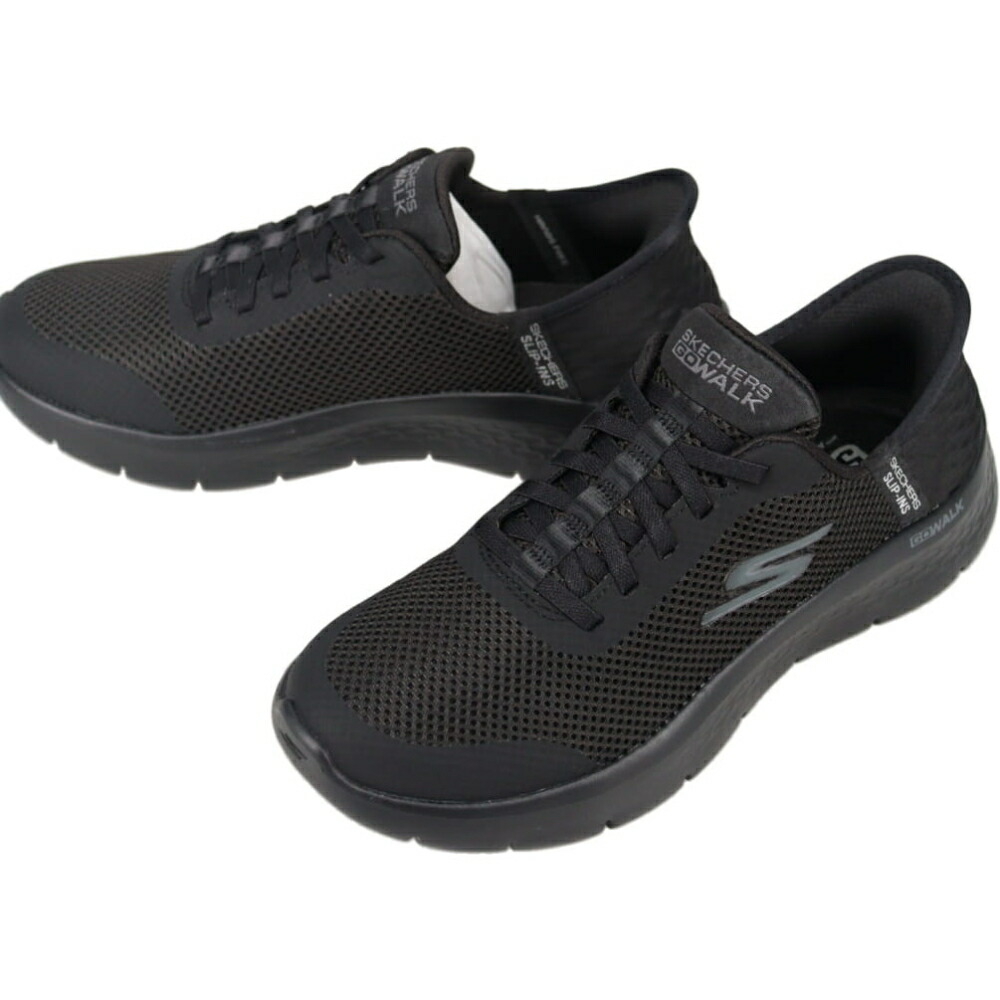 ７月限定！最大全額ポイント還元※要エントリー スケッチャーズ SKECHERS スニーカー スリップインズ ゴーウォーク フレックス グランド エントリー Gowalk Flex Grand Entry ブラック BBK 124836【GJOF】｜すにーかー倉庫 きっず店