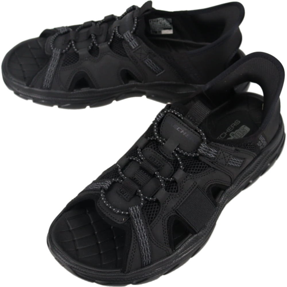 ４月限定！最大全額ポイント還元※要エントリー スケッチャーズ SKECHERS サンダル スリップインズ リヴォルテッド SS メリック REVOLTED SS MERRICK ブラック 205181 BLK【GJOI】