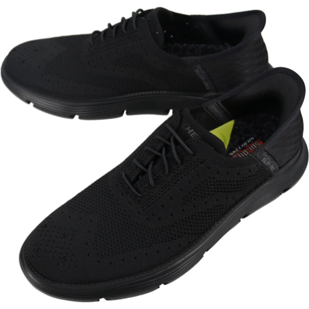 4月限定!最大全額ポイント還元※要エントリー スケッチャーズ SKECHERS スニーカー メンズ スリップインズ ガルザ パルマ GARZA PALMA ブラック 205303 BBK【GJOI】
