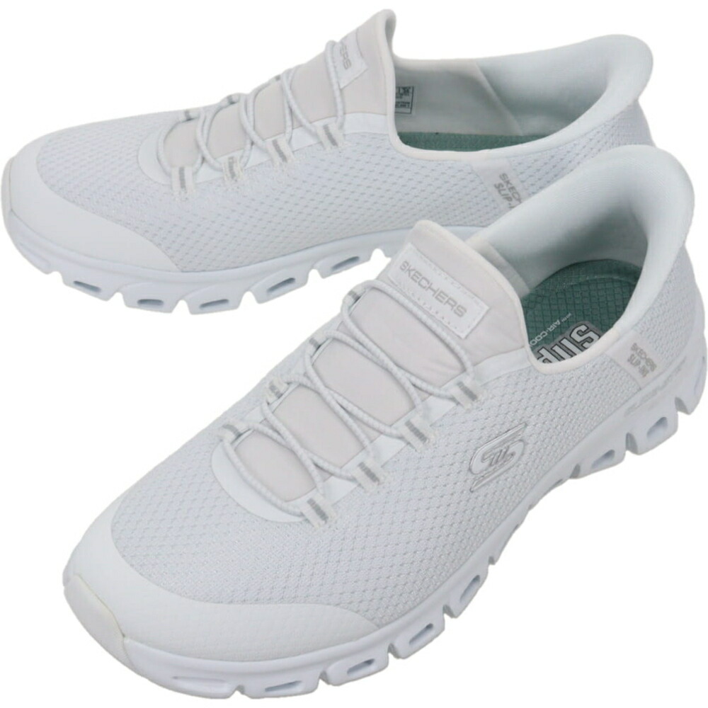 m ホワイト XL SKECHERS スケッチャーズ 【レディース】グライドステップ