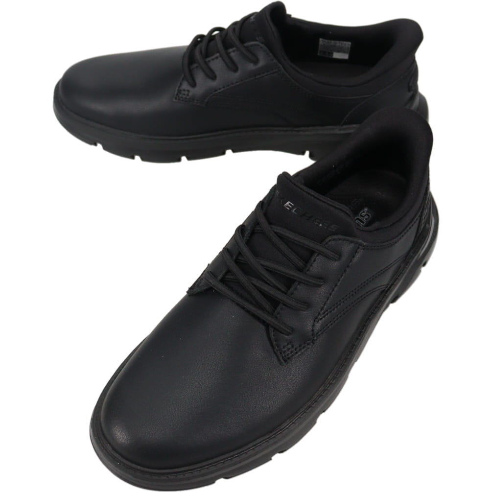 ４月限定！最大全額ポイント還元※要エントリー スケッチャーズ SKECHERS スニーカー ガルザ - ラングストン GARZA LANGSTON ブラック BBK 205511【GKOH】