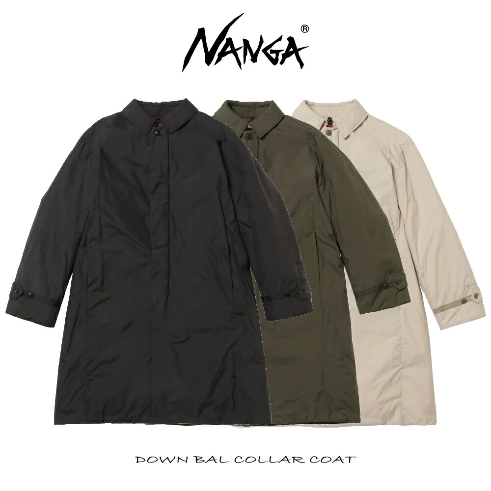 美品　ナンガNANGA BAL COLLAR COATダウンコート L NANGA（ナンガ） ダウンバルカラーコート ダウンコート ロングコート