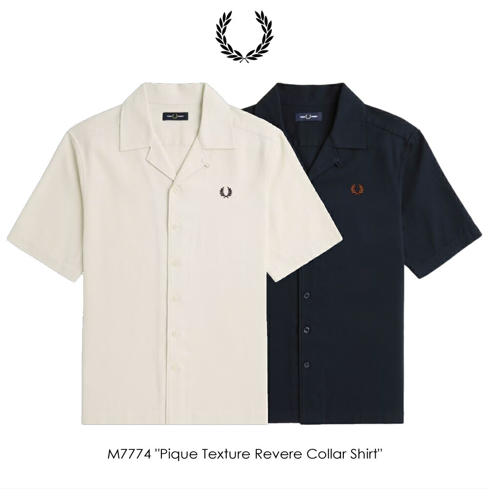 ７月限定！最大全額ポイント還元※要エントリー フレッドペリー FRED PERRY シャツ ブラウス Pique Texture Revere Collar Shirt M7774 248 560【GJOH】｜すにーかー倉庫 きっず店
