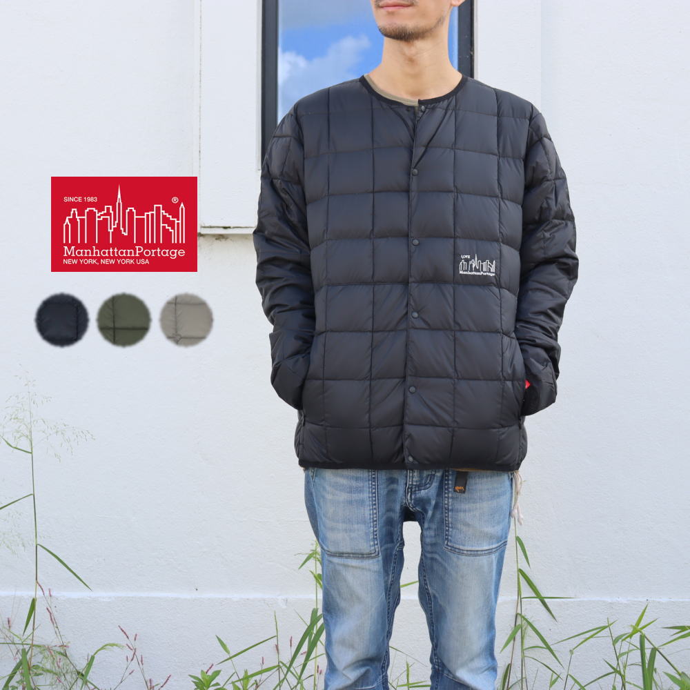 ４月限定！最大全額ポイント還元※要エントリー マンハッタンポーテージ Manhattan Portage × タイオン TAION ダウン ジャケット ダウン バラクラマ セット 23FW-MP-TAION01 ブラック オリーブ グレージュ［WA］【GHON】 11,384円