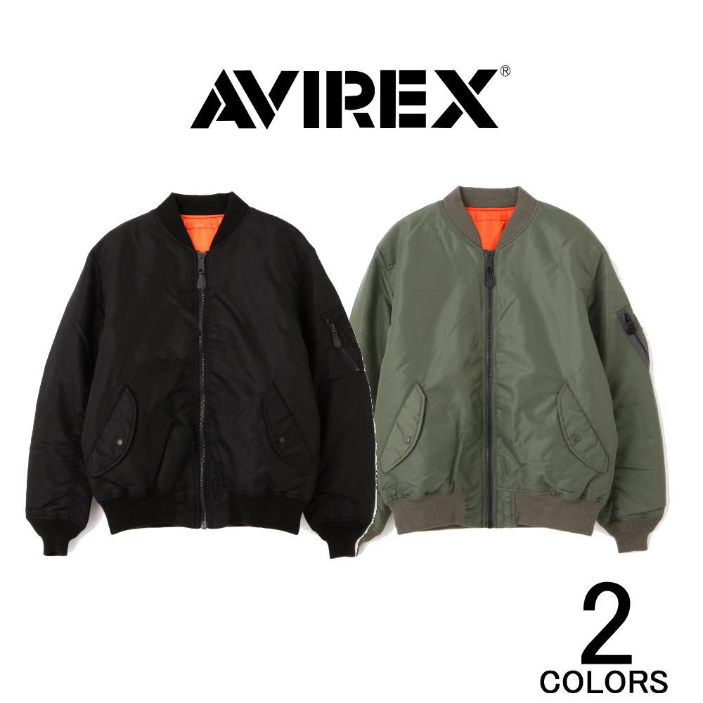 楽天市場】AVIREX 【アビレックス/アヴィレックス】 MA-1 BLACK