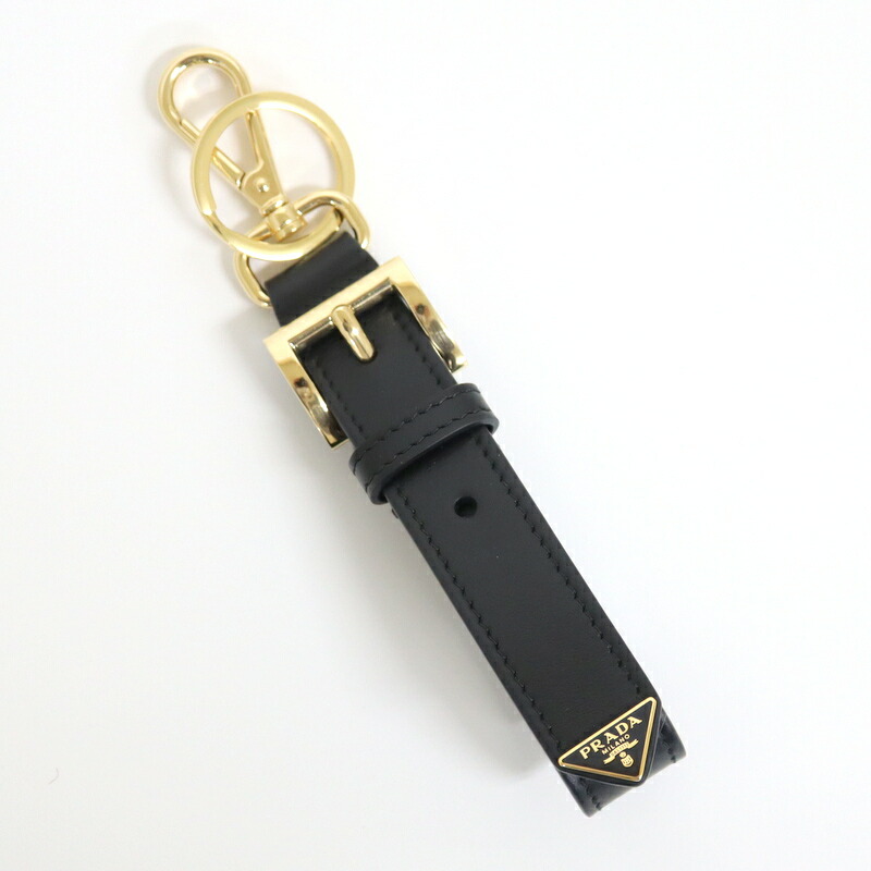 楽天市場】PRADA プラダ キーリング キーホルダーサフィアノレザー三角
