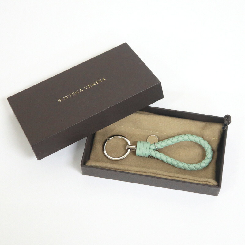 楽天市場】ボッテガヴェネタ キーリング ブラックxゴールド金具 レザー