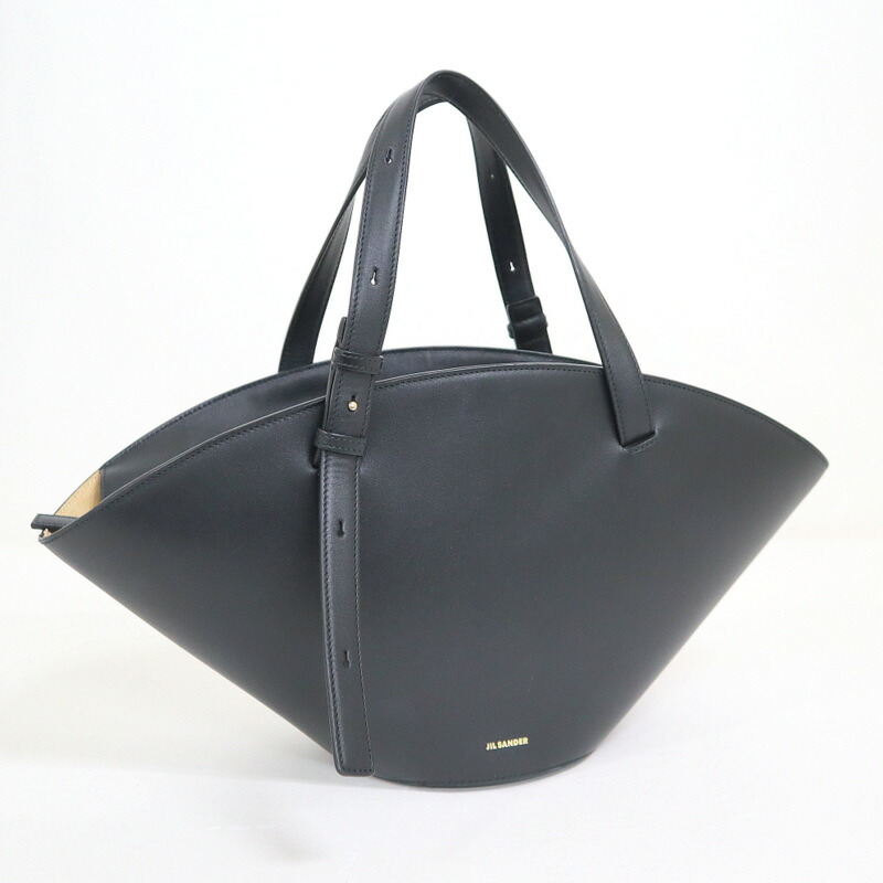 美品 JIL SANDER バッグ エンボスロゴ ストラップ クロスボディバッグ JIL SANDER (ジル・サンダー) エンボスロゴ ストラップ クロスボディ