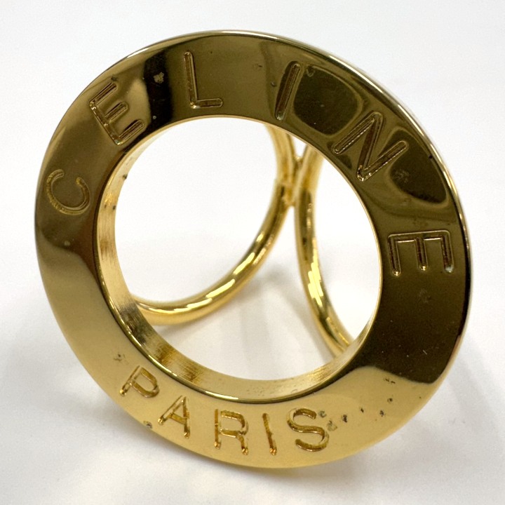 楽天市場】セリーヌ サークル スカーフリング ゴールド メッキ