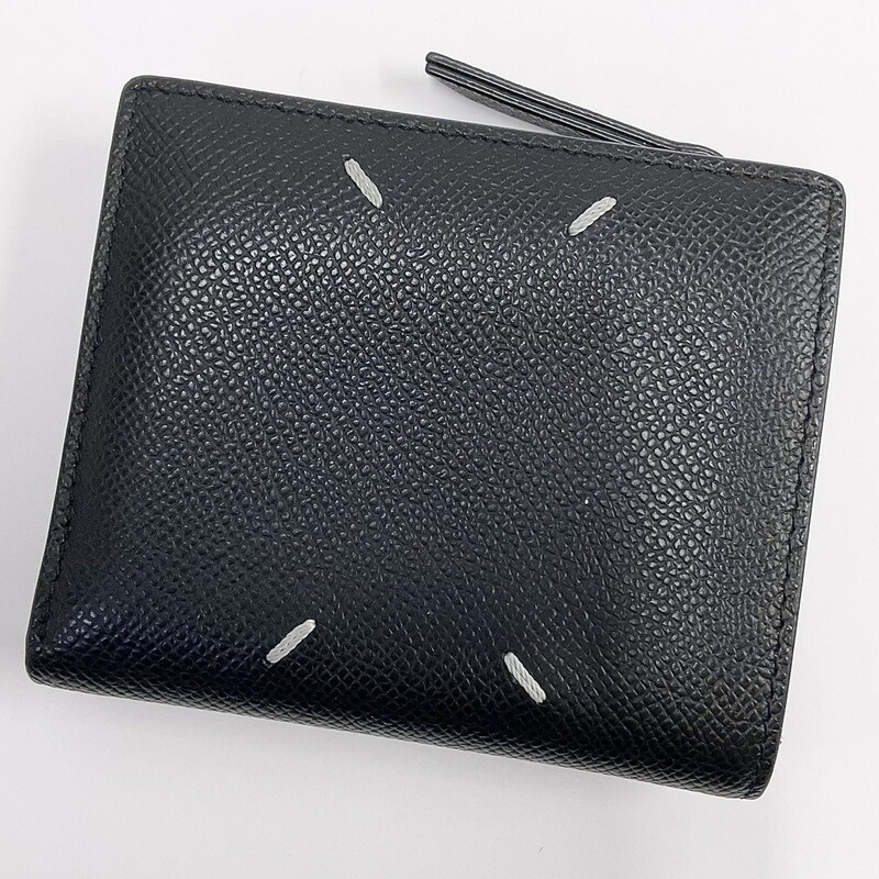 Maison Margiela フォールデッドレザーウォレット/二つ折り財布 Maison Margiela（メゾン マルジェラ）フォールデッドレザー