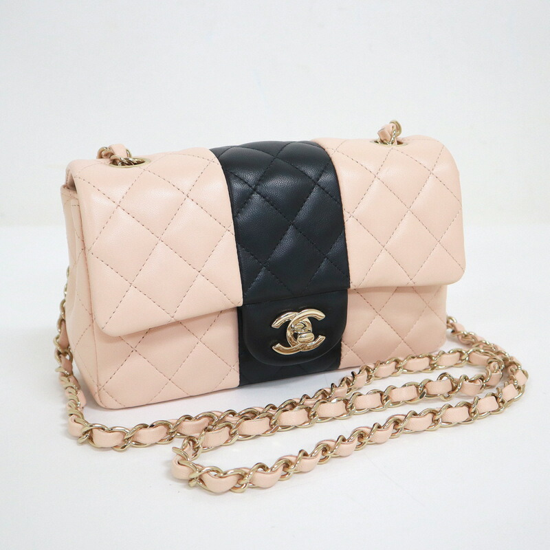 楽天市場】【シャネル】Chanel 22K ミニマトラッセ シングルフラップ
