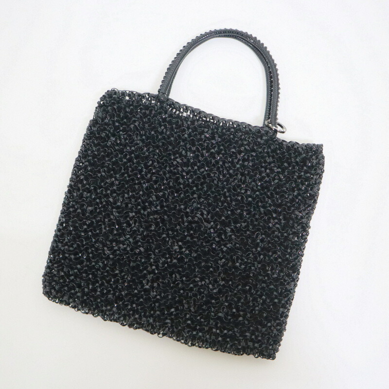【極美品】アンテプリマ ハンドバッグ スクエアワイヤーバッグ ブラック 黒 ✨極美品✨アンテプリマ ワイヤーバッグ スタンダード スクエア