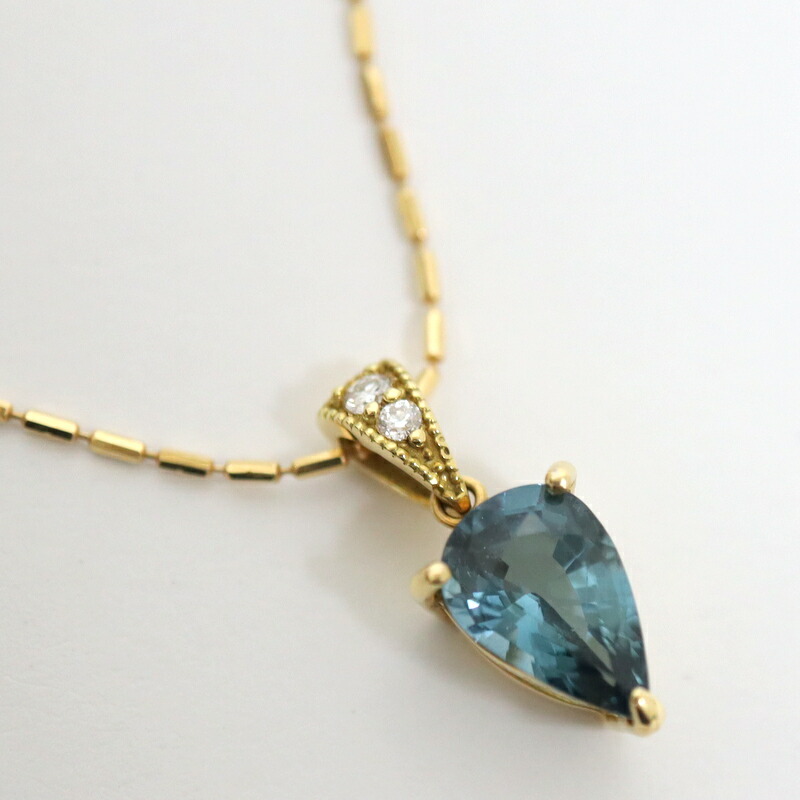 楽天市場】Ambrose K18YG トルマリンネックレス 15.0g【中古