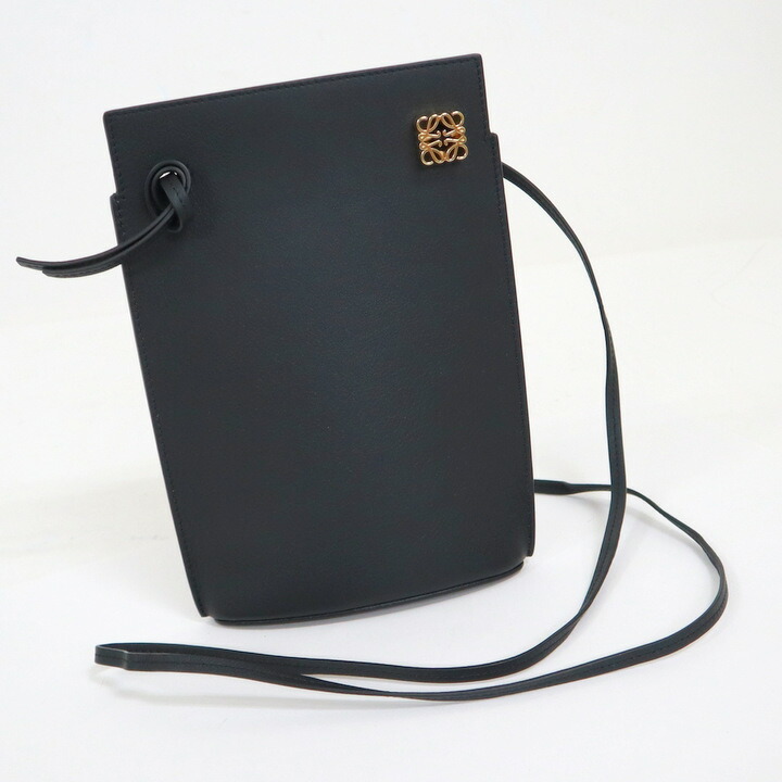 美品 LOEWE ダイスポケット ショルダーバッグ ブラック 楽天市場】【中古】LOEWE ダイスポケット ショルダーバッグ