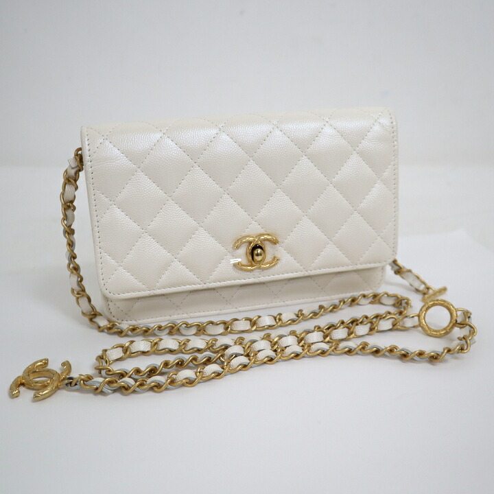 楽天市場】シャネル CHANEL ヴィンテージ チェーンウォレット