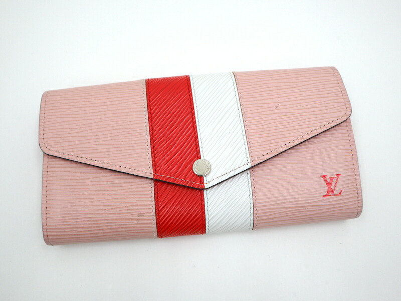 ルイヴィトン ポルト フォイユ サラ 長財布 エナメル レザー レッド ピンク ルイヴィトン 長財布 LOUIS VUITTON 破格本物 ヴェルニ