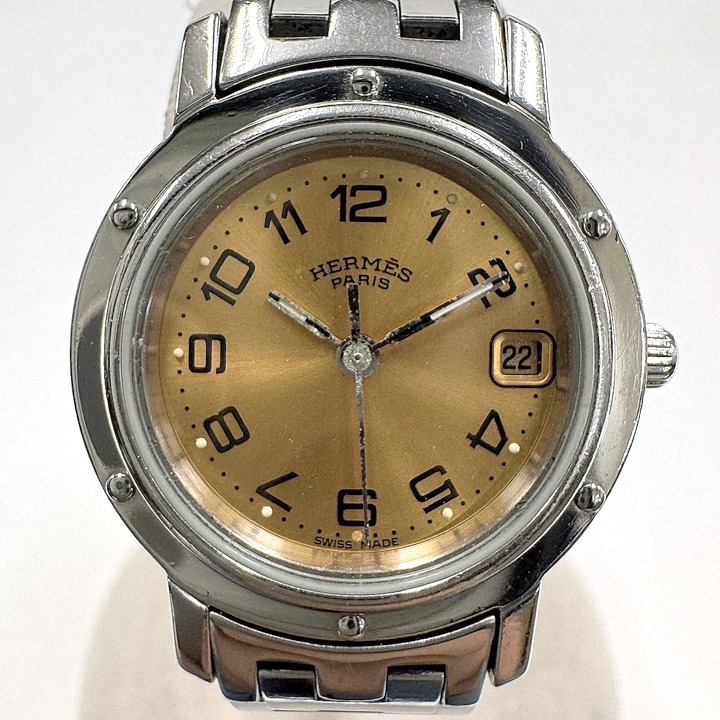 楽天市場】【ウォッチ】HERMES エルメス クリッパー デイト オレンジ