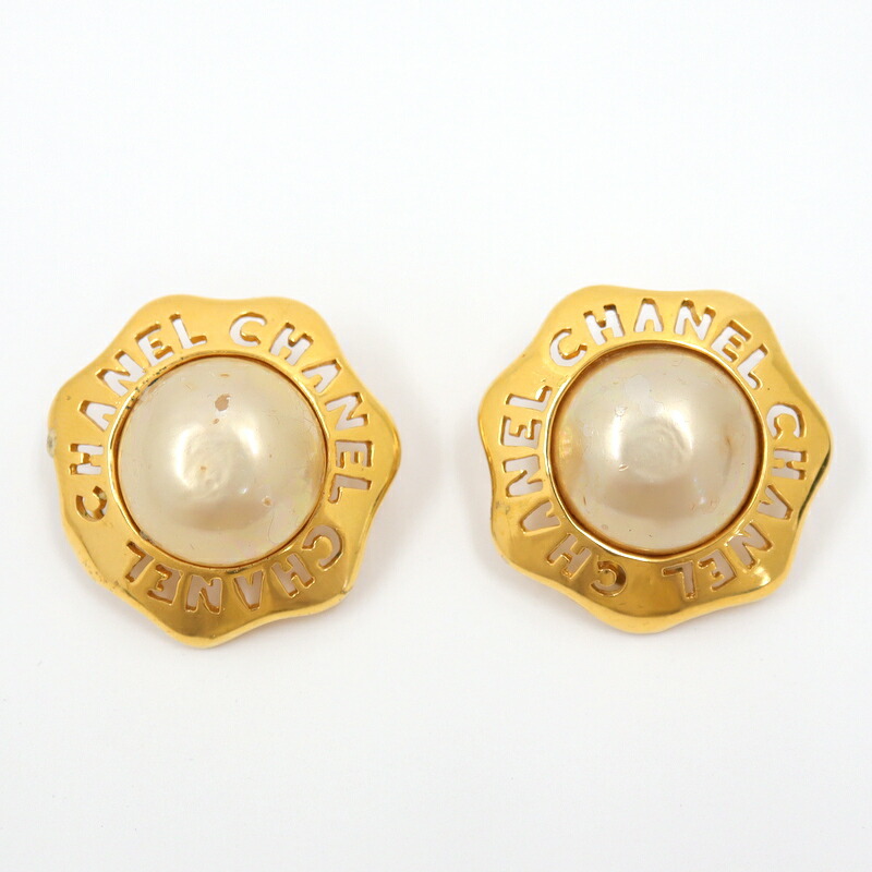 楽天市場】新品同様品 シャネル イヤリング □ A19A フェイクパール  