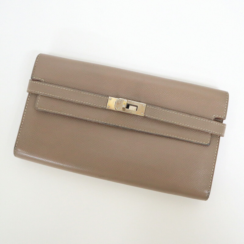 エルメスウォレット　ノベルティ Kelly 美品 エルメス HERMES ケリーウォレット ロング 二つ折り