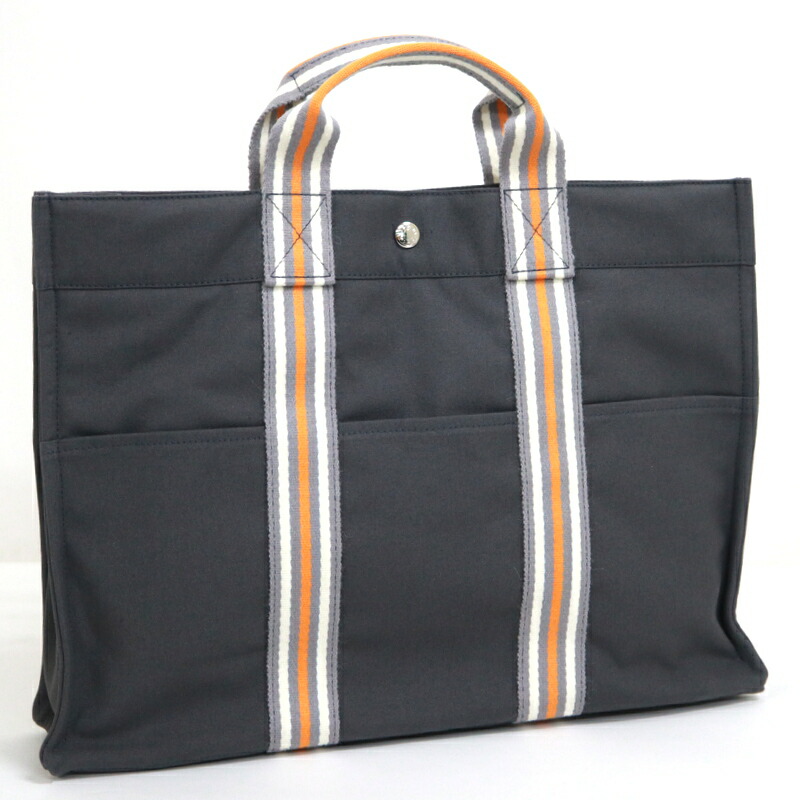 美品 HERMES フールトゥ GM トートバッグ グレー 肩掛け A4 楽天市場】美品 HERMES エルメス フールトゥ トートMM トート